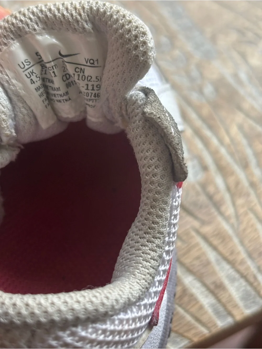 Nike White and Pink Toddler Air Max Sneakers